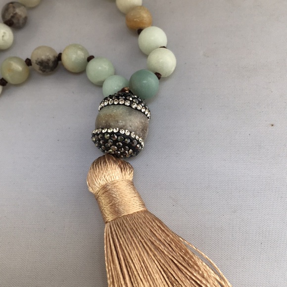 Bohemian Ivory Stone Necklace - Picture 3 of 6
